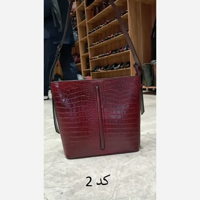 کیف زنانه چرم طبیعی گاوی تبریز مدل آناهیتا - تصویر 3