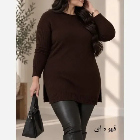 تونیک بافت زنانه نخ ترک ضد حساسیت سایز 38 تا 48