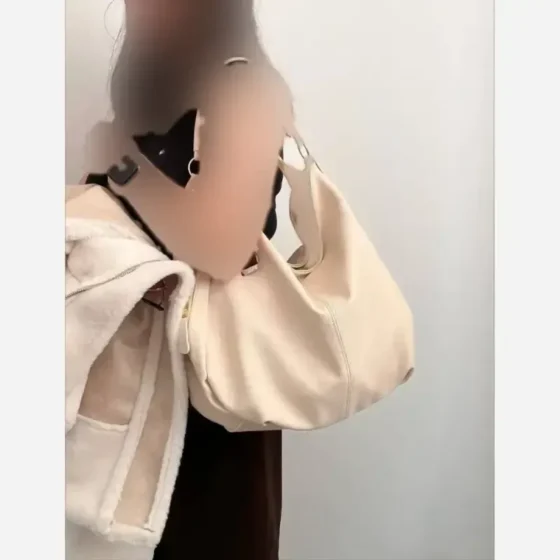 کیف زنانه دو طرف جیب وارداتی جادار روزمره رنگ شکلاتی مشکی سرمه ای موکا