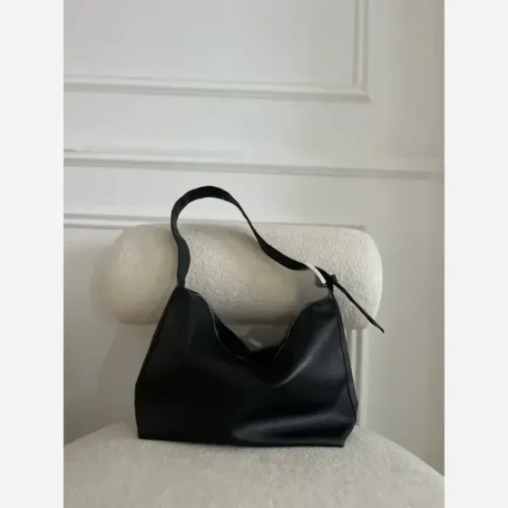 کیف زنانه تک سگک شیک و جادار سایز 40 در 28 رنگ مشکی شکلاتی سرمه ای