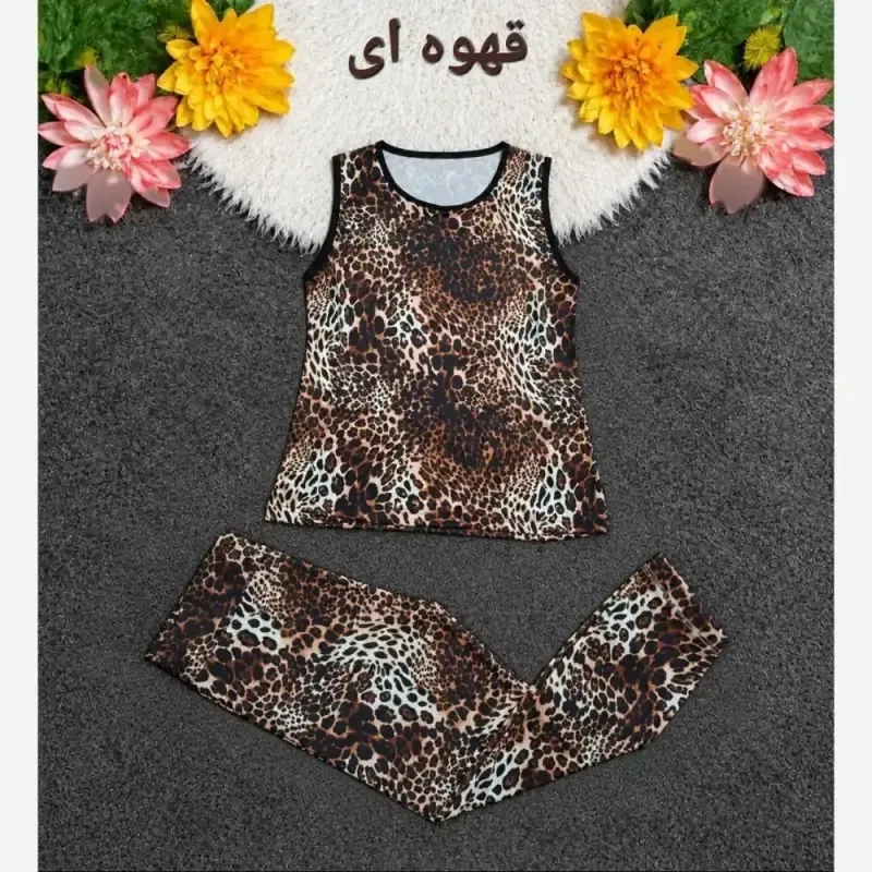 ست تاپ و شلوار ورزشی زنانه جنس فلامنت کشی سایز 38 تا 50 - تصویر 3