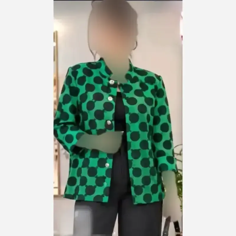 کت مازراتی مجلسی زنانه دخترانه فری سایز 36 تا 44 رنگ سبز مشکی - تصویر 12