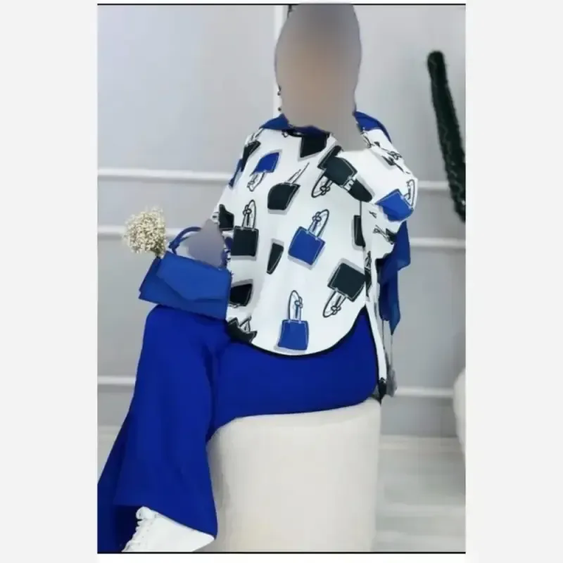 شومیز زنانه مدل دریا جنس بوگاتی درجه یک فری سایز - تصویر 2